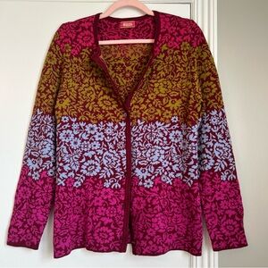 OLEANA M-L Ytre Arna Silk Wool Sweater Cardigan